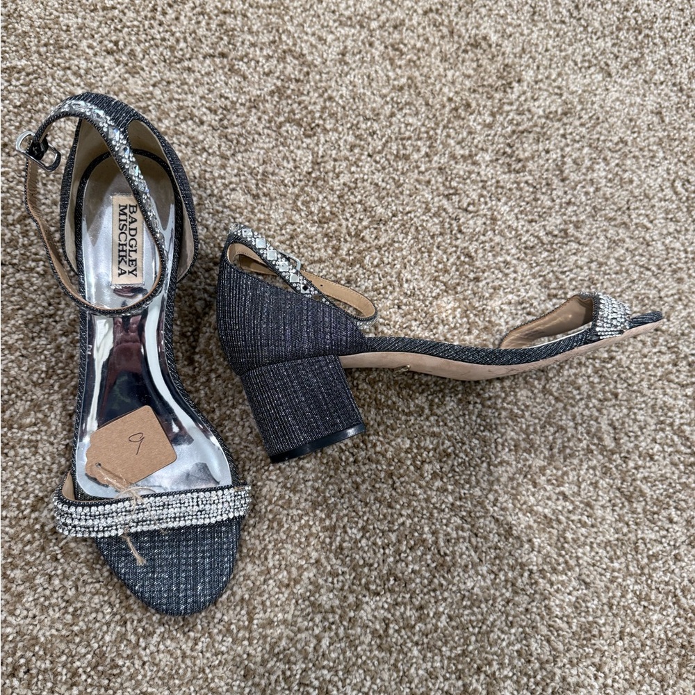 Badgley Mischka Women's Black Heeled Sandals